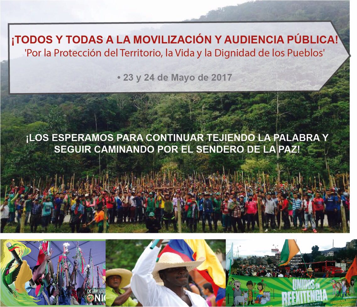 Movilización y Audiencia Pública, ‘por la protección del territorio, la vida y la dignidad de los Pueblos’