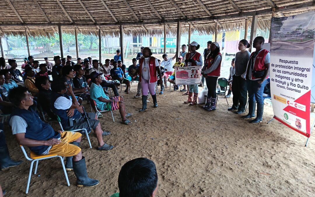 Equipo interdisciplinario de la Pastoral Social Diócesis de Quibdó realiza visita al Municipio de Bojayá