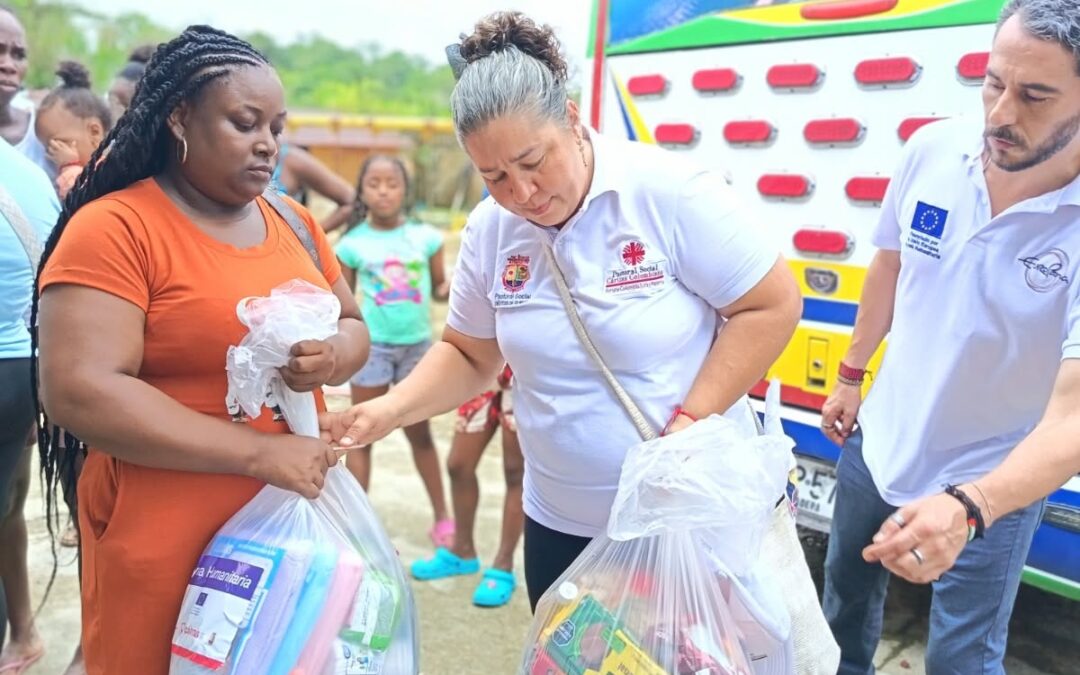 PASTORAL SOCIAL DE LA DIÓCESIS DE QUIBDÓ FORTALECE LA ATENCIÓN HUMANITARIA EN EL CONSEJO COMUNITARIO DE GUAYABAL
